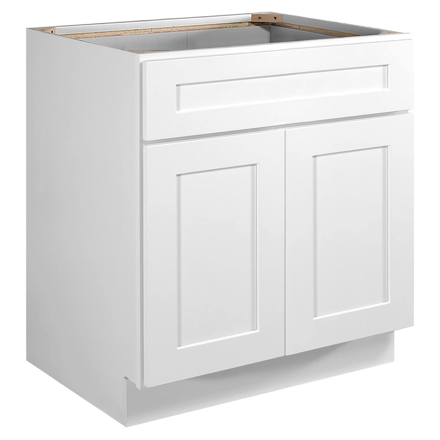 House 561472 Brookings 30-Inch Sink Base Cabinet, White Shaker