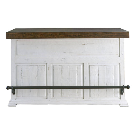 House Furnishings Robertson 68" Wooden Bar With Wine Storage