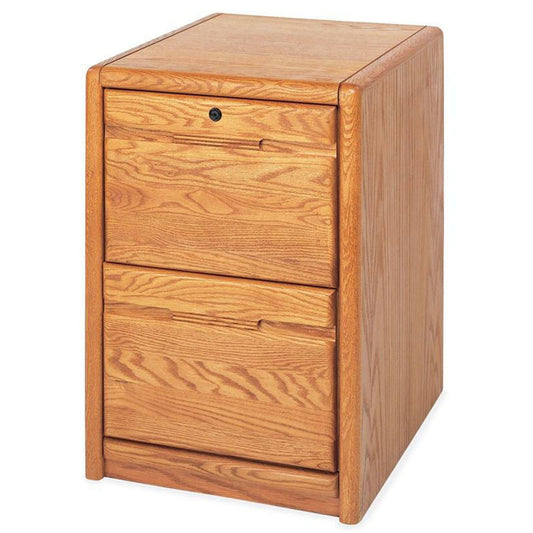 Home Furnishings Contemporary Vertical File Cabinet 2 Drawer, Brown