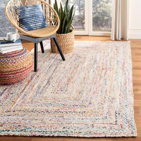 Hurst Hand-Woven Cotton Ivory Area Rug; 5' X 8'