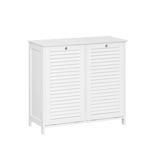Home Ellsworth Double Tilt Out Laundry Hamper - White