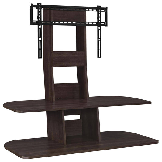 Home Galaxy Dark Walnut 65-Inch Tv Stand With Mount