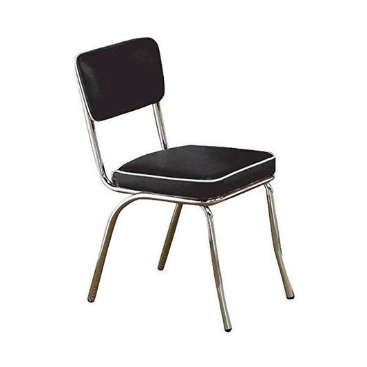 Home Furnishings Contemporary Dining Chair Black Set Of 2