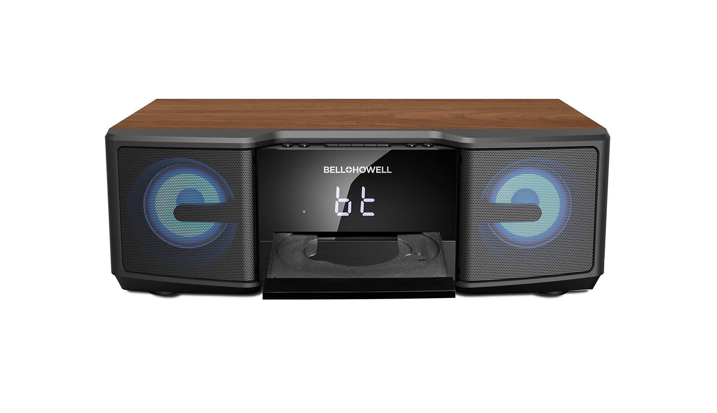 Howell High Definition Music System W/Cd Player & Bluetooth - Brown