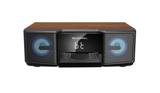 Howell High Definition Music System W/Cd Player & Bluetooth - Brown