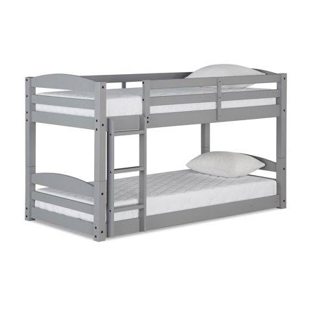Homes & Gardens Tristan Twin-Over-Twin Bunk Bed, Gray