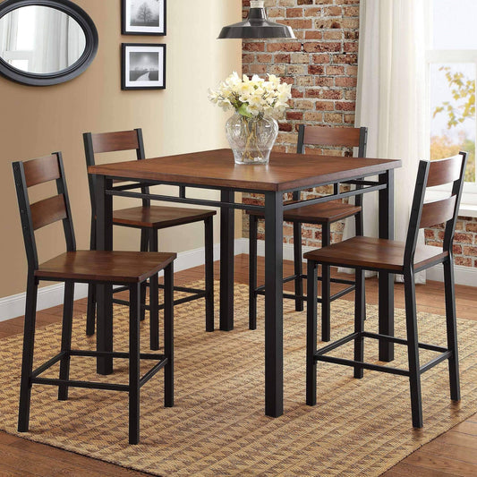 Homes & Gardens Mercer 5 Piece Counter Height Dining Set