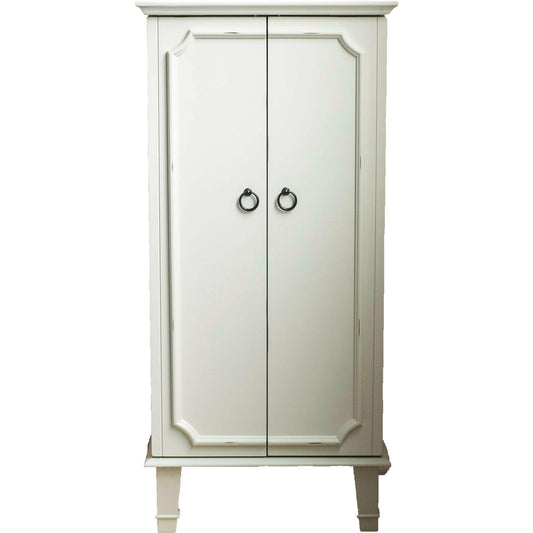 Honey Cabby Jewelry Armoire, Tuscan White