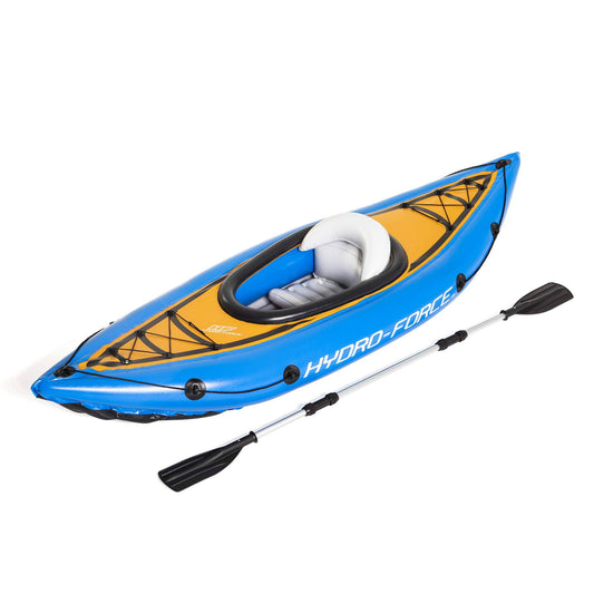 Hydro Force Cascade Cove Champion 9' X 32" Inflatable Kayak Set, Blue
