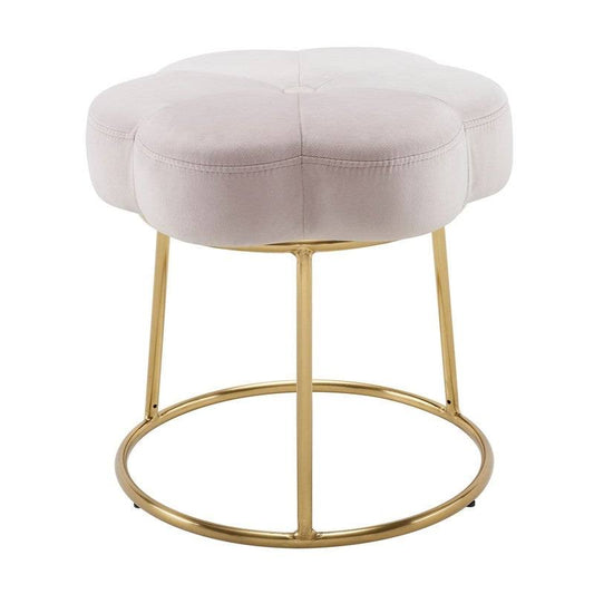 Home Decor Bonnie Vanity Flower Stool - Blue