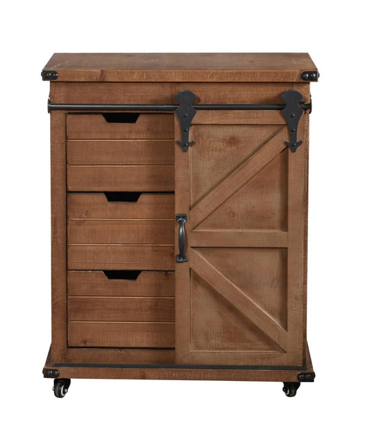 Home Collection Sf25207ds Graham Natural And Black Cabinet