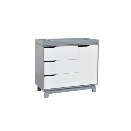 Hudson 3-Drawer Changer Dresser With Removable Changing Tray Grey / White