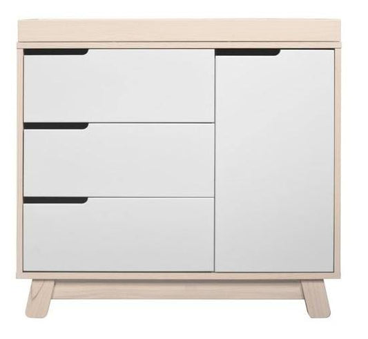 Hudson Dress Changer With Removable Tray, Washed Natural White