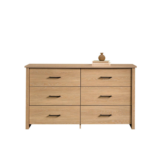 Hillside 6-Drawer Dresser, Dover Oak Finish, Brown
