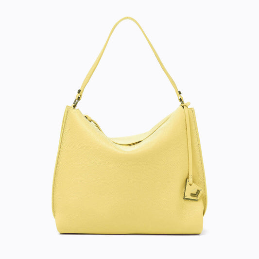 Hudson Pebbled Leather Hobo In Lemonatta At Nordstrom