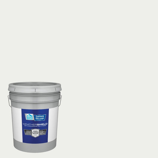 Home By Weathershield Extra White Flat Exterior Tintable Paint (5-Gallon) | We0011002-20