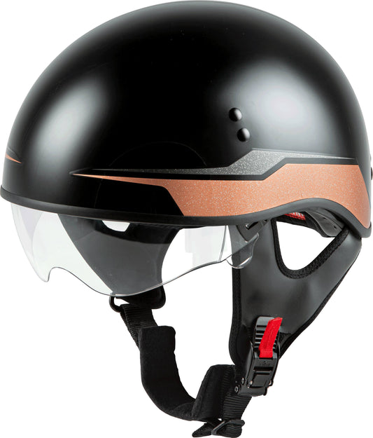 Hh-65 Half Helmet Devotion Naked Matte Black/Silver
