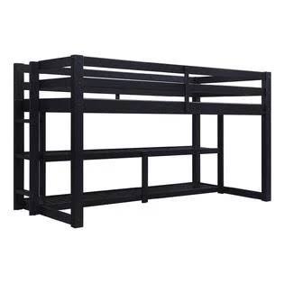 Homes & Gardens Greer Twin Loft Storage Bed, Black