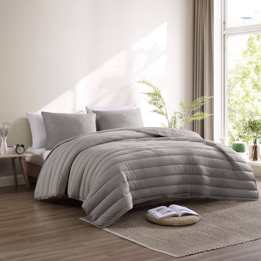 Home Modal Jersey Comforter Set, Twin/Twin Xl / Navy