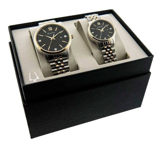 His And Hers Adult Two Tone Stainless Steel 2-Pc. Watch Boxed Set 98x125 | One Size | Watches Watch Boxed Sets | Holiday Gifts | Christmas