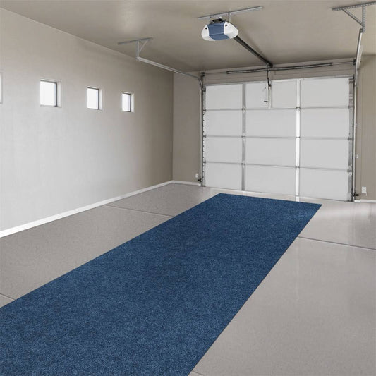 Home And More Indoor Outdoor Carpet With Rubber Marine Backing - Black - 6 Feet X 10 Feet