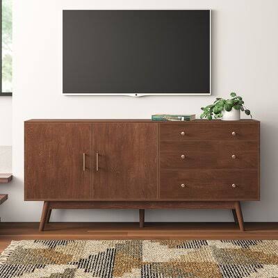 Hilary Tv Stand For Tvs Up To 85" Color: Walnut