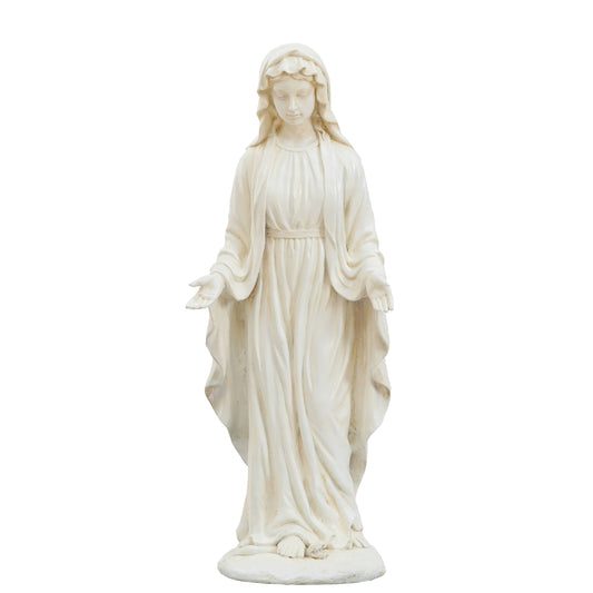 Home Wh004-W Virgin Mary Garden Statue, White