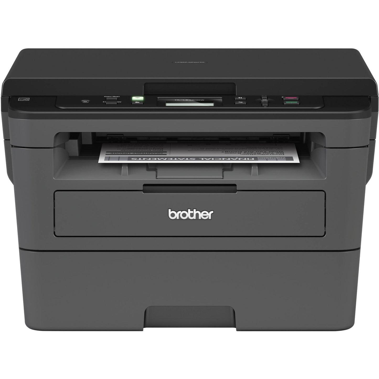 Hl-L2390dw Wireless Black-And-White All-In-One Refresh Subscription Eligible Laser Printer-Gray