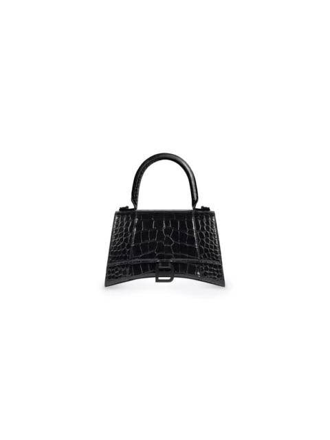Hourglass Top Handle Mini Bag, Women , Black