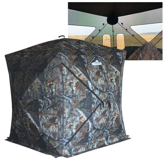 Hidden Threat See Through Hunting Blind Window With View 3 Person Hub Hunting Tent, Men's, Size: One Size