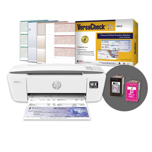 Hp Deskjet 3755 Mxe Micr All-In-One Check Printer And  X1 Gold Check Printing Software Bundle (3755mx)