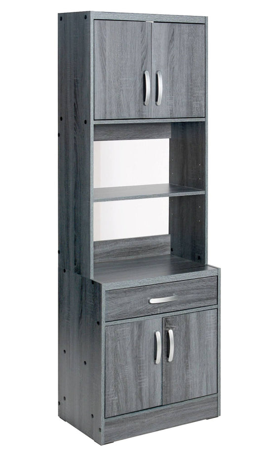 Home Products Shelby Tall Wooden Kitchen Pantry In Gray