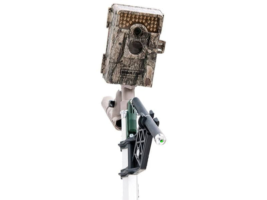 High Complete Mounting System - Professional All Weather 16 Foot Trail Camera Mount With Setup Kit - Optimum Security & Surveillance For