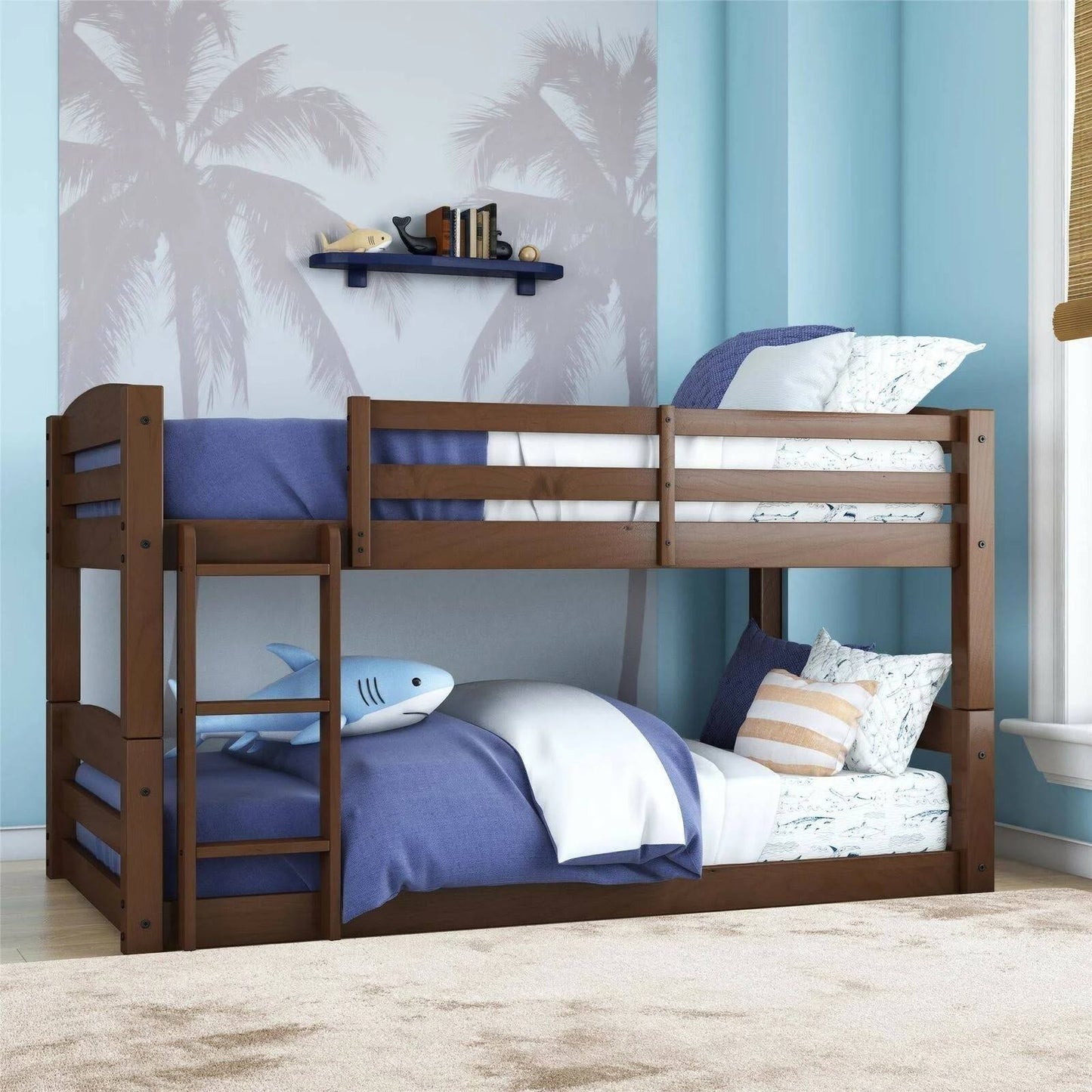 Homes & Gardens Tristan Twin Over Twin Bunk Bed - Mocha