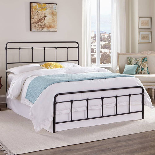 Home Zinnia Victorian Metal / Iron Bed - Full