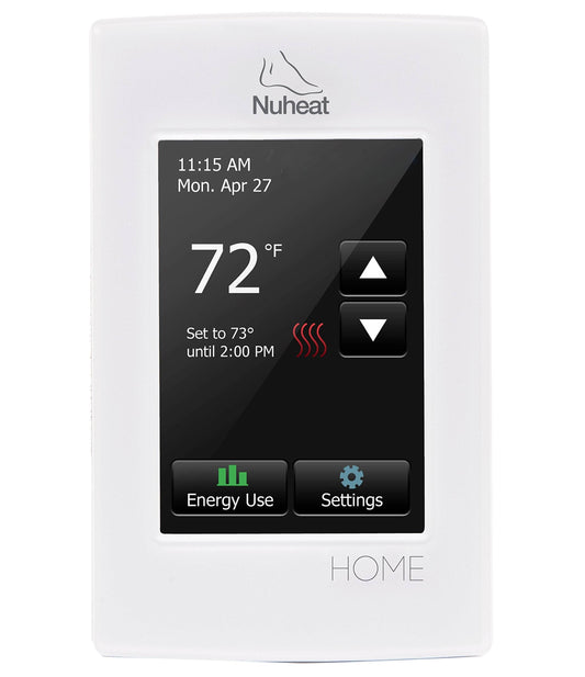 Home Radiant Floor Heating Dual Voltage Progamble Thermostat By Nuheat 26319632