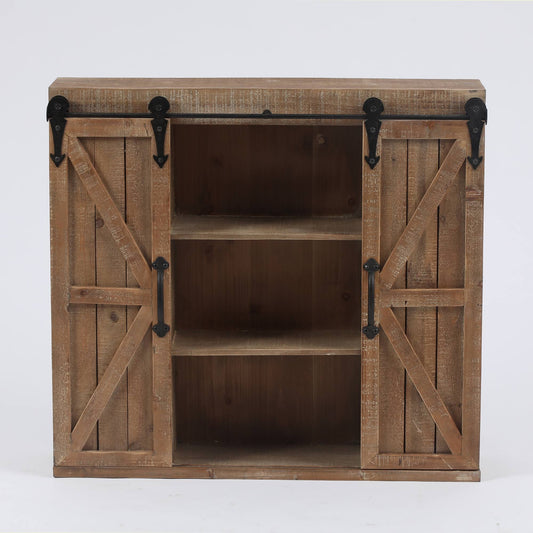 Home Wood Farmhouse Storage Wall Cabinet
