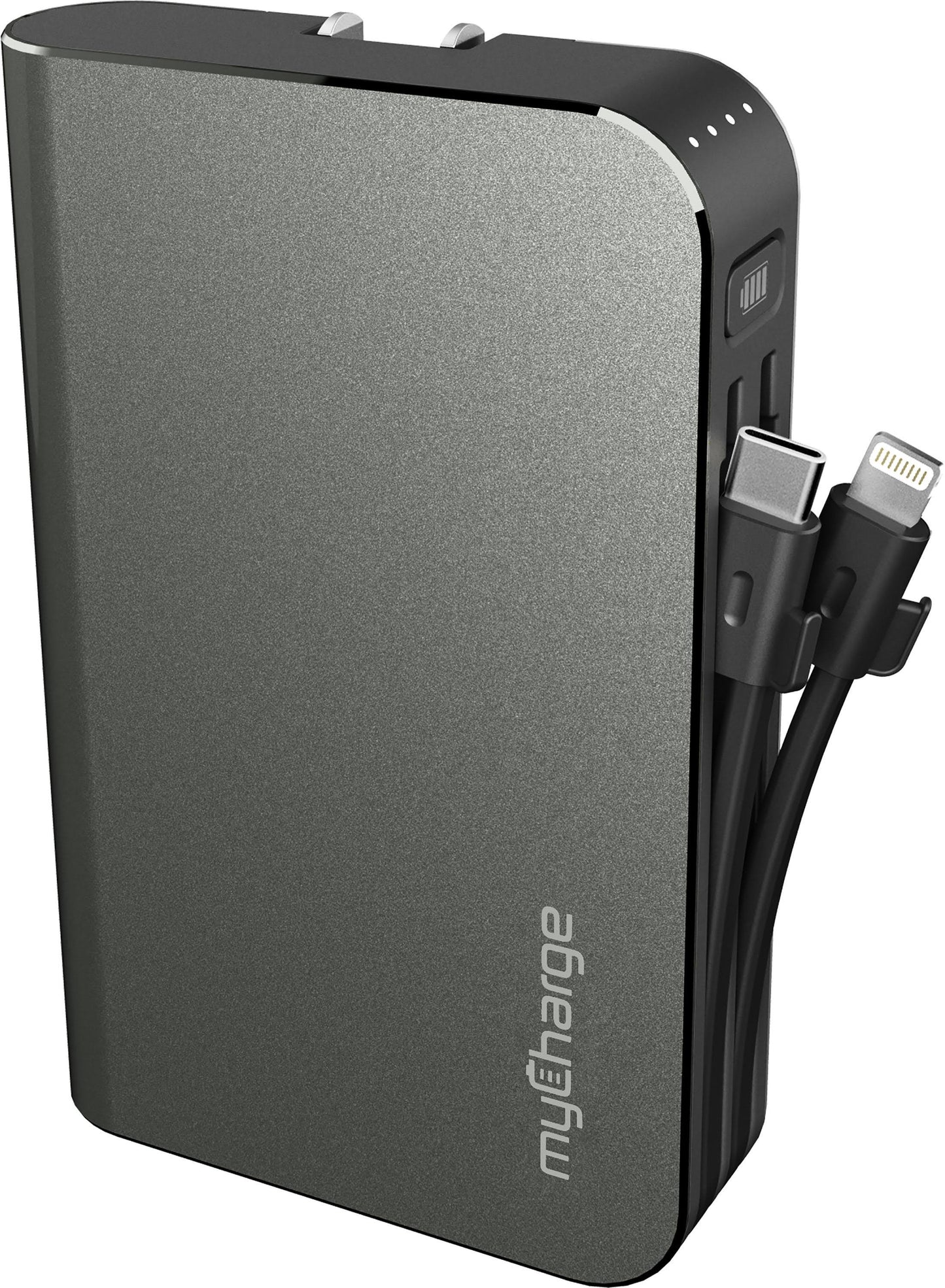 Hub Turbo Portable Charger, Gray