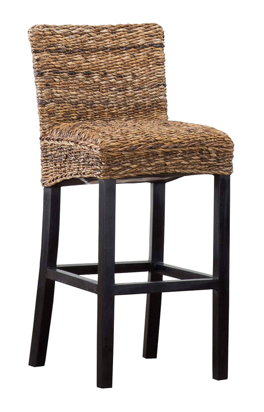 Home Portman Rattan 30-Inch Barstool, Brown