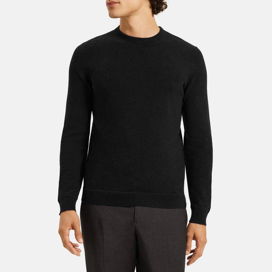 Hilles Crewneck Sweater In Cashmere - Black - L