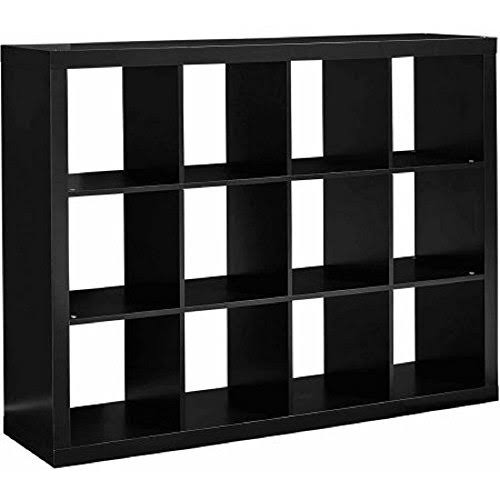 Homes & Gardens 16-Cube Square Storage Organizer, Multiple Finishes, Size: Large 57.4 X W 15.35 X H 56.85, White