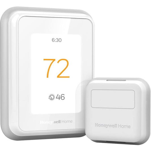 Home - T9 Smart Programmable Touch-Screen Wi-Fi Thermostat - White
