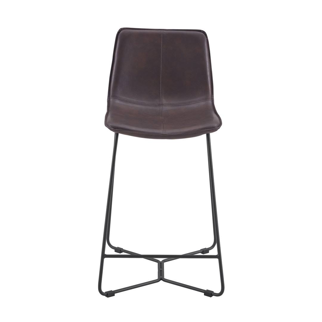 Holt Stool (Set Of 2) Upholstery: Tobacco, Seat Height: Counter Stool (23.5” Seat Height)