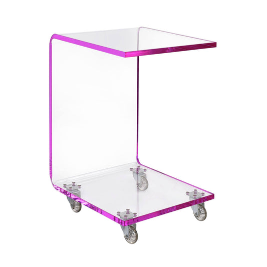 House Peek Acrylic Snack Table In Blue