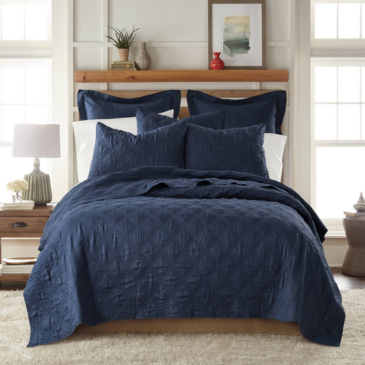 Home Spa Washed Linen Quilt King