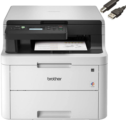 Hl-L3290cdw Wireless Compact Digital Color Laser All-In-One Printer, Print Scan Copy, Duplex Printing- 600 X 2400 Dpi, 25ppm, 250-Sheet, Works