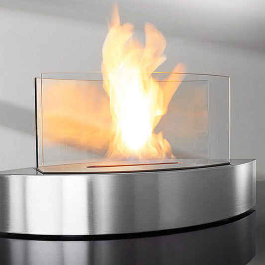 Image Tabletop Fireplace - Stainless Steel, Silver