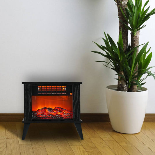 Ht1287 1000w Tabletop Infrared Fireplace Space Heater