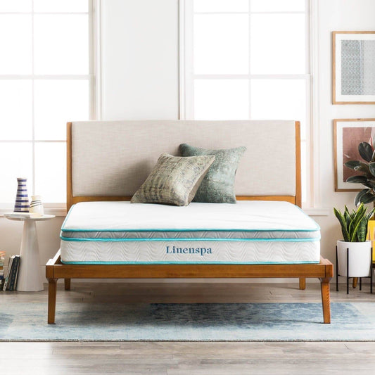 Hybrid Firm Innerspring Mattress, White, Twin
