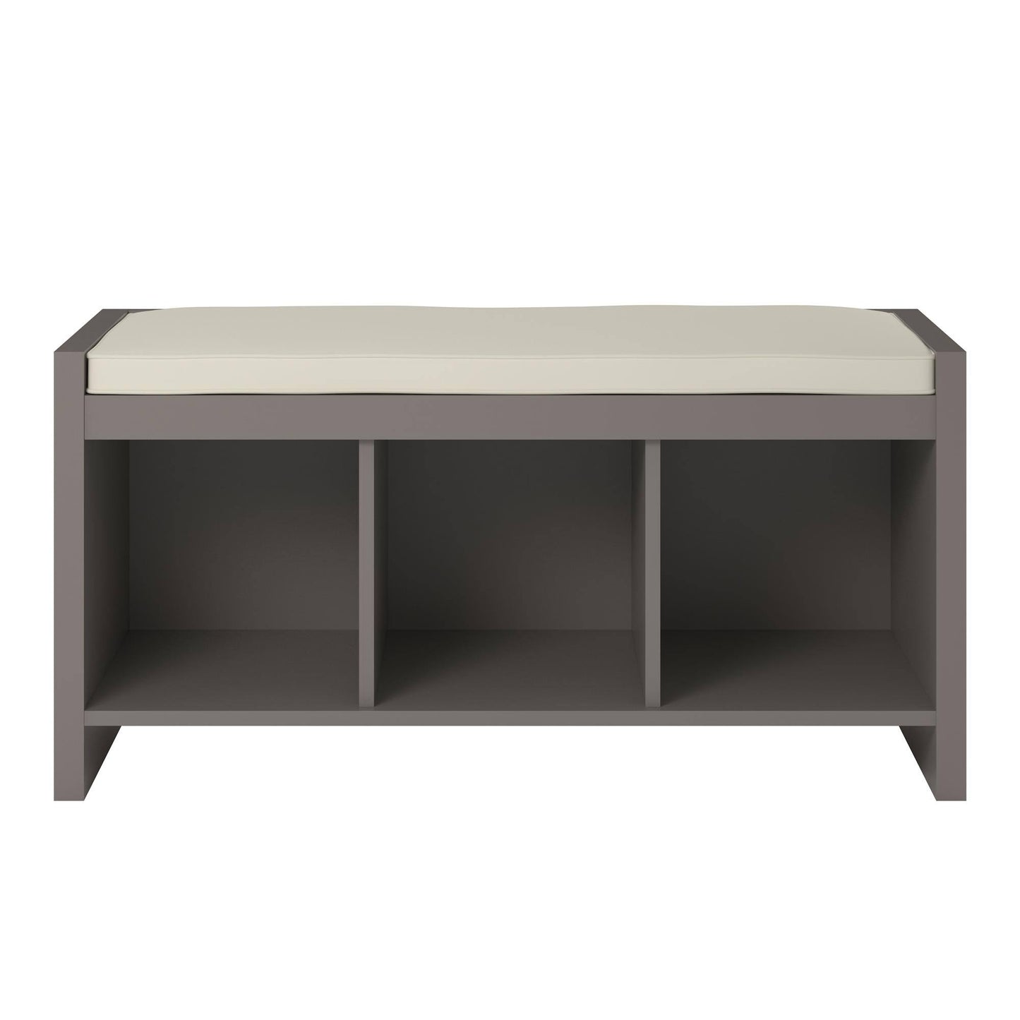 Home Penelope Entryway Storage Bench With Cushion Taupe